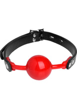 Load image into Gallery viewer, Master Series The Hush Gag Silicone Comfort Ball Gag - Red
