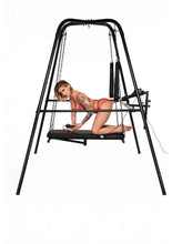 Load image into Gallery viewer, Master Series Throne Deluxe Adjustable Sling with Rechargeable Sex Machine
