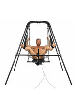 Load image into Gallery viewer, Master Series Throne Deluxe Adjustable Sling with Rechargeable Sex Machine
