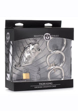 Load image into Gallery viewer, Master Series Tiger King Locking Chastity Cage - Silver
