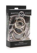 Load image into Gallery viewer, Master Series Trine Steel C-Ring Collection - Metal/Silver
