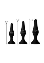 Load image into Gallery viewer, Master Series Triple Spire Tapered Silicone Anal Trainer
