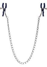 Load image into Gallery viewer, ME YOU US Squeeze and Please Adjustable Nipple Clamps with Chain - Metal/Silver
