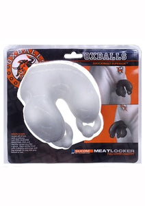 Meatlocker Silicone Chastity - White/White Ice