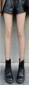 Stockings Fishnet Medium Mesh - O/S (Black)