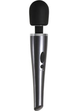 Load image into Gallery viewer, Mighty Metallic Wand Rechargeable Silicone Body Massager
