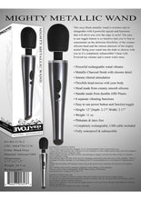 Load image into Gallery viewer, Mighty Metallic Wand Rechargeable Silicone Body Massager
