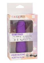 Load image into Gallery viewer, Mini Vibrating Studs Rechargeable Silicone Vibrator - Purple
