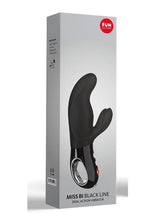 Load image into Gallery viewer, Miss Bi Silicone Vibrator with Clitoral Stimulator - Black

