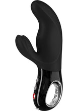 Load image into Gallery viewer, Miss Bi Silicone Vibrator with Clitoral Stimulator - Black
