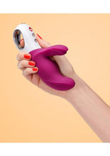 Load image into Gallery viewer, Miss Bi Silicone Vibrator with Clitoral Stimulator
