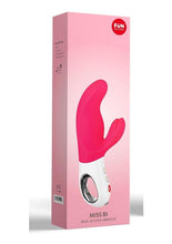 Load image into Gallery viewer, Miss Bi Silicone Vibrator with Clitoral Stimulator - Pink
