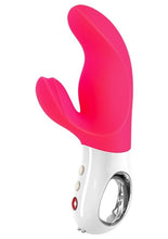 Load image into Gallery viewer, Miss Bi Silicone Vibrator with Clitoral Stimulator - Pink
