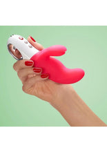 Load image into Gallery viewer, Miss Bi Silicone Vibrator with Clitoral Stimulator
