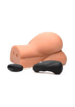 Load image into Gallery viewer, Mistress Alexis Vibrating Bioskin Sidesaddle Stroker - Pussy and Ass
