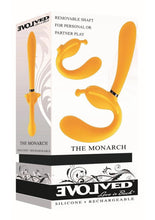 Load image into Gallery viewer, Monarch Silicone Rechargeable Triple Strapless Strap-On - Yellow
