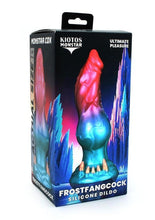 Load image into Gallery viewer, Monstar Cox Frostfang Cock Silicone Dildo - Blue/Pink
