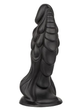 Load image into Gallery viewer, Monster Dong The Martian Silicone Dildo - Black - 7.75in

