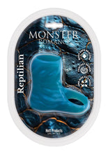 Load image into Gallery viewer, Monster Romance Riptilian Silicone Cock Sleeve - Blue
