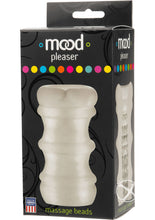 Load image into Gallery viewer, Mood Pleaser Massage Beads Ultraskyn Masturbator - Frost/White
