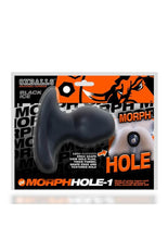 Load image into Gallery viewer, Morphhole 1 Gaper Plug - Black/Black Ice - Small
