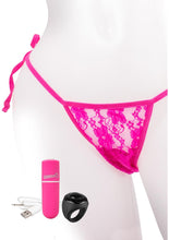 Load image into Gallery viewer, My Secret USB Rechargeable Panty Vibe Set with Silicone Remote Control Ring Waterproof - Pink
