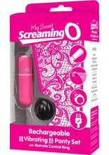 Load image into Gallery viewer, My Secret USB Rechargeable Panty Vibe Set with Silicone Remote Control Ring Waterproof - Pink
