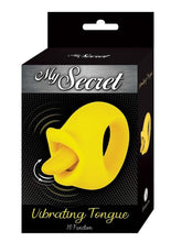 Load image into Gallery viewer, My Secret Vibrating Tongue Rechargeable Silicone Clitoral Stimulator - Yellow
