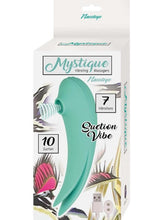 Load image into Gallery viewer, Mystique Suction Vibrating Rechargeable Silicone Massager - Aqua/Green
