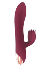 Load image into Gallery viewer, Mystique Venus Rechargeable Silicone Vibrator - Eggplant Purple/Purple
