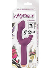 Load image into Gallery viewer, Mystique Vibrating Massagers Rechargeable Silicone G-Spot Vibrator - Eggplant/Purple

