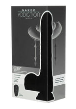 Load image into Gallery viewer, Naked Addiction Rotating and Thrusting Vibrating Rechargeable Silicone Dong - Chocolate
