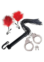 Load image into Gallery viewer, Nasstoys Bondage Whip,feather and Cuffs
