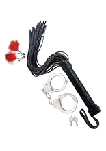 Load image into Gallery viewer, Nasstoys Bondage Whip,feather and Cuffs - Red
