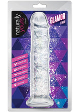 Load image into Gallery viewer, Naturally Yours Glamor Dildo 7in - Sparkling - Clear
