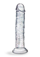 Load image into Gallery viewer, Naturally Yours Glamor Dildo 7in - Sparkling - Clear
