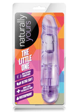 Load image into Gallery viewer, Naturally Yours The Little One Vibrating Dildo - Purple - 6.7in
