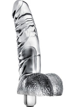 Load image into Gallery viewer, Naturally Yours Vibrating Ding Dong Dildo - Clear - 6.5in
