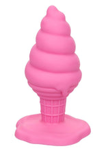 Load image into Gallery viewer, Naughty Bits Yum Bum Ice Cream Cone Silicone Butt Plug - Pink
