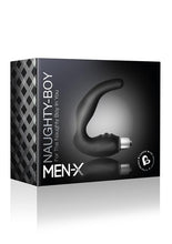 Load image into Gallery viewer, Naughty Boy Silicone Prostate and Perineum Stimulator - Black
