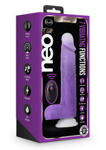 Load image into Gallery viewer, Neo Elite Encore Silicone Vibrating Dildo with Remote Control - Purple - 8in

