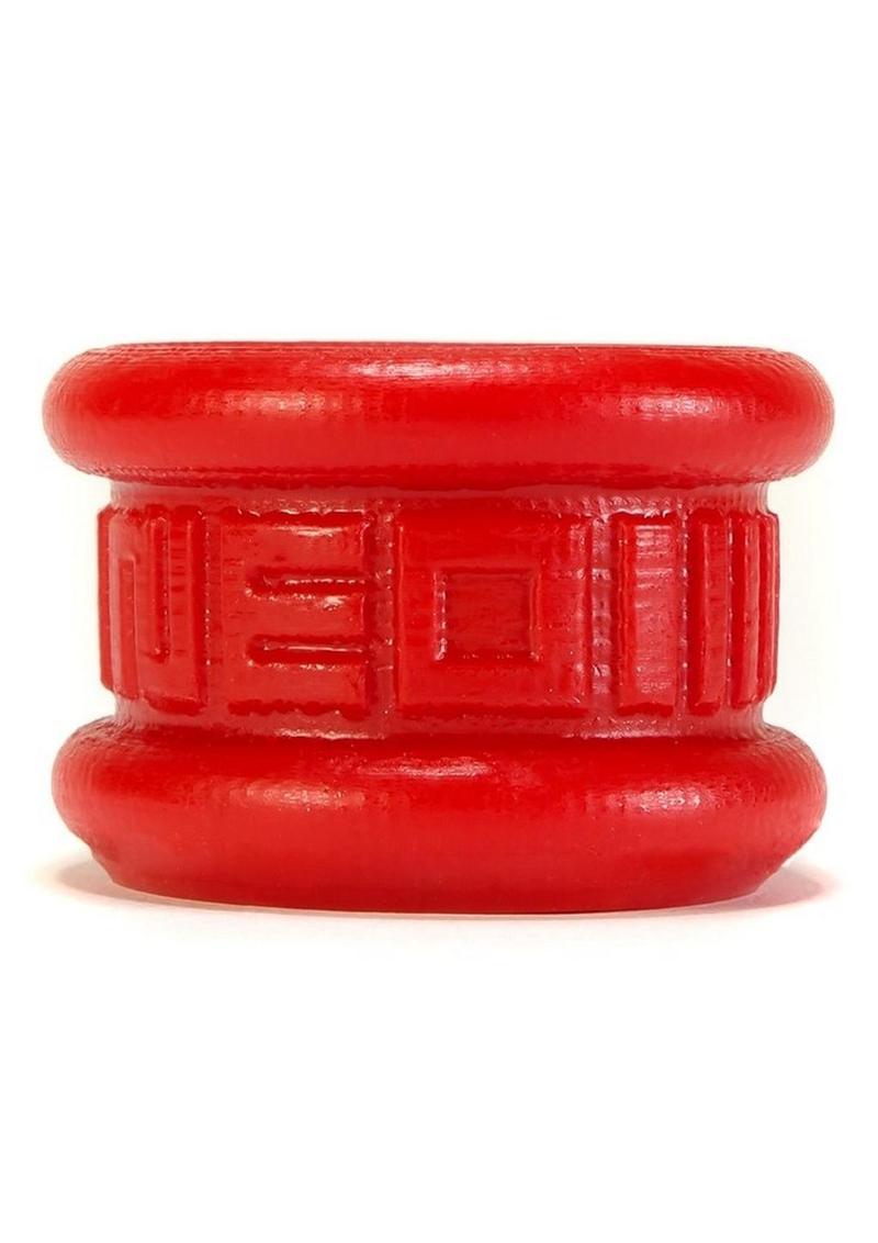 Neo Short Silicone Ballstretcher - Red - Small