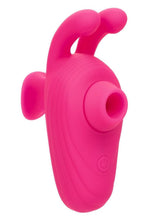 Load image into Gallery viewer, Neon Vibes Kissing Bunny Rechargeable Silicone Vibrator - Pink
