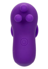 Load image into Gallery viewer, Neon Vibes The Triple Tease Rechargeable Silicone Vibrator - Purple
