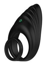 Load image into Gallery viewer, Nexus Enhance Rechargeable Silicone Vibrating Cock and Ball Ring - Black
