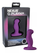 Load image into Gallery viewer, Nexus G-Play+M Rechargeable Silicone G-Spot and P-Spot Vibrator - Purple - Medium
