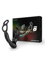 Load image into Gallery viewer, Nexus Simul8 Wave Edition Rechargeable Silicone Vibrating Dual Motor Anal Cock and Ball Toy - Black
