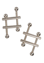Load image into Gallery viewer, Nipple Grips Crossbar Nipple Vices - Silver
