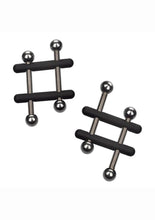 Load image into Gallery viewer, Nipple Grips Power Grip Crossbar Nipple Vices - Black/Silver
