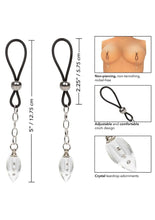 Load image into Gallery viewer, Nipple Play Non-Piercing Nipple Jewelry Crystal Teardrop
